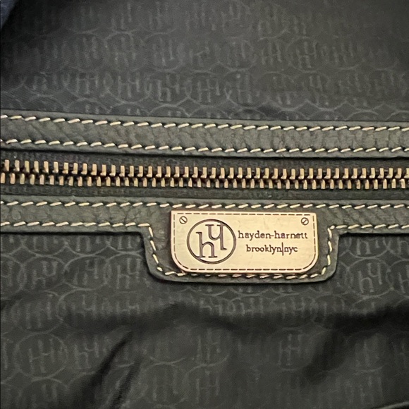 Hayden-Harnett Black Leather Shoulder Bag - Picture 2 of 11